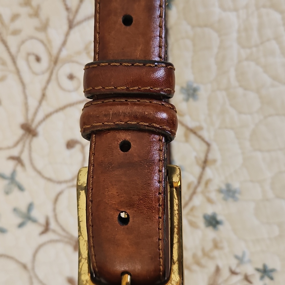 Vintage Tommy Hilfiger Men's Leather Belt Size 36 - Picture 10 of 11